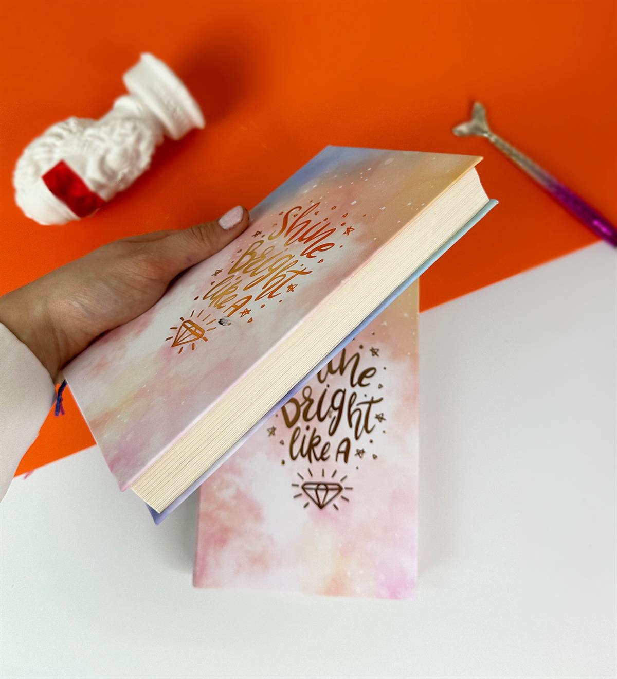 Gökyüzü Tasarımlı Kalın Kitap Görünümlü DeftergiftmodaGmd100558