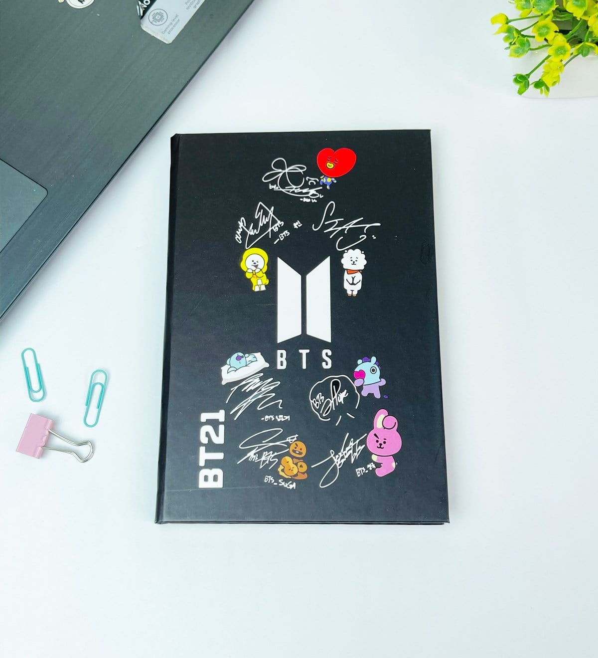 Bts Bt21 Tasarımlı Lastikli DeftergiftmodaGmd100447