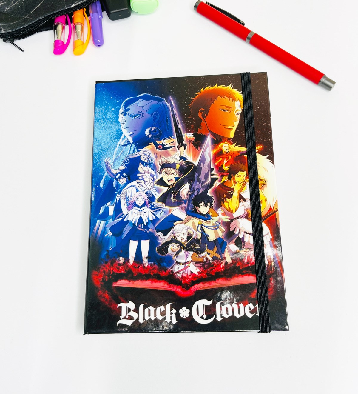 Black Clover Tasarımlı Lastikli DeftergiftmodaGmd100140