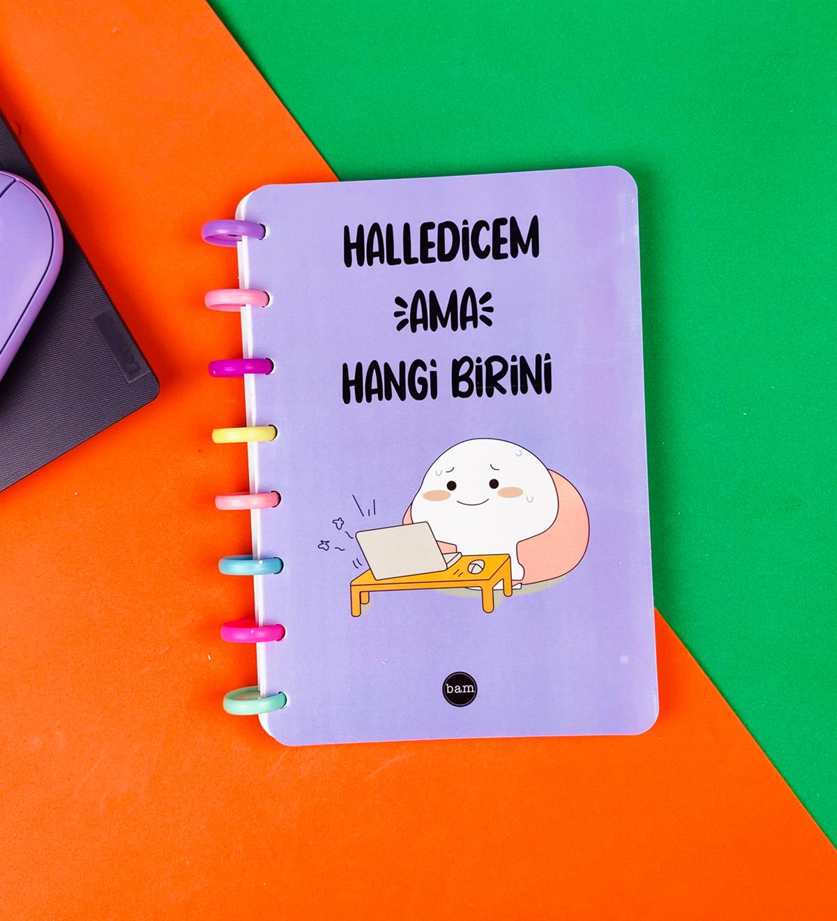 Halledicem Ama Hangi Birini Tasarımlı Yeni Nesil Kalp Spiralli DeftergiftmodaBAM-181-5