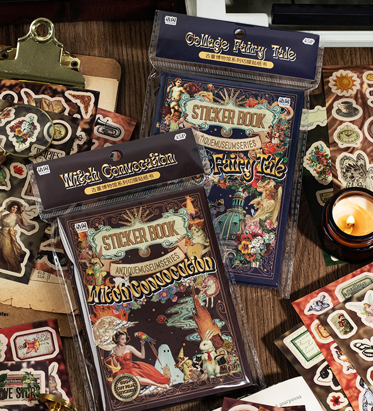 Vintage Tarz Sticker Kitabı – 45 YaprakgiftmodaBM-1895	