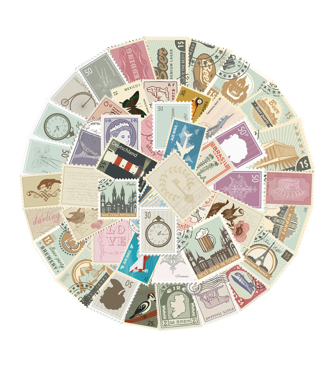 25'li Su Geçirmez Opak Sticker Seri : 11giftmodaBM-1022-10