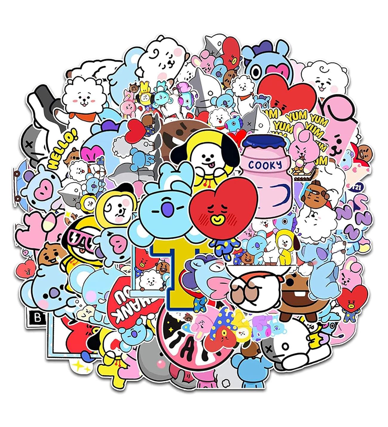 25'li Su Geçirmez Opak Sticker Seri : 13giftmodaBM-1022-12