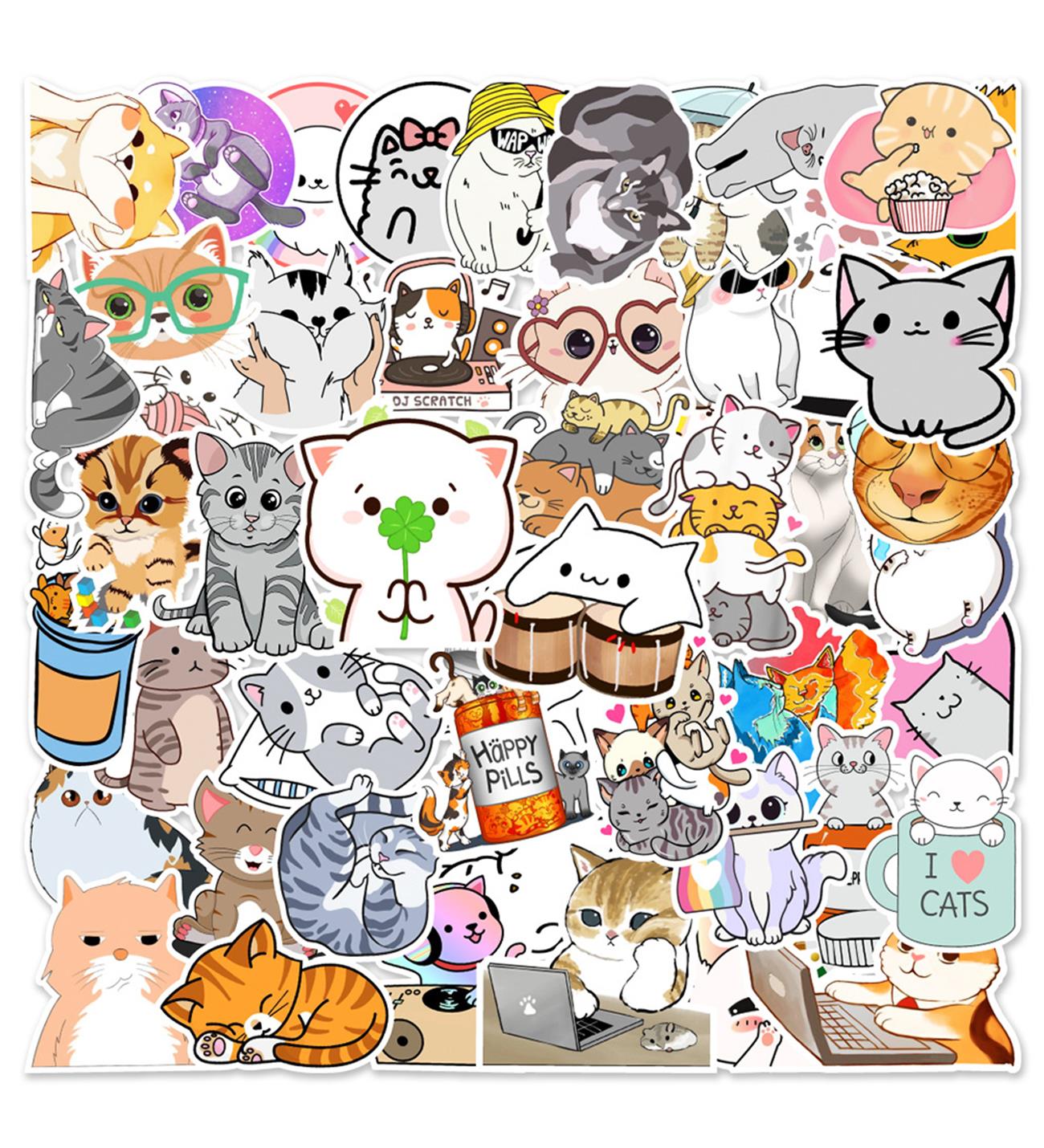 25'li Su Geçirmez Opak Sticker Seri : 5giftmodaBM-1022-4