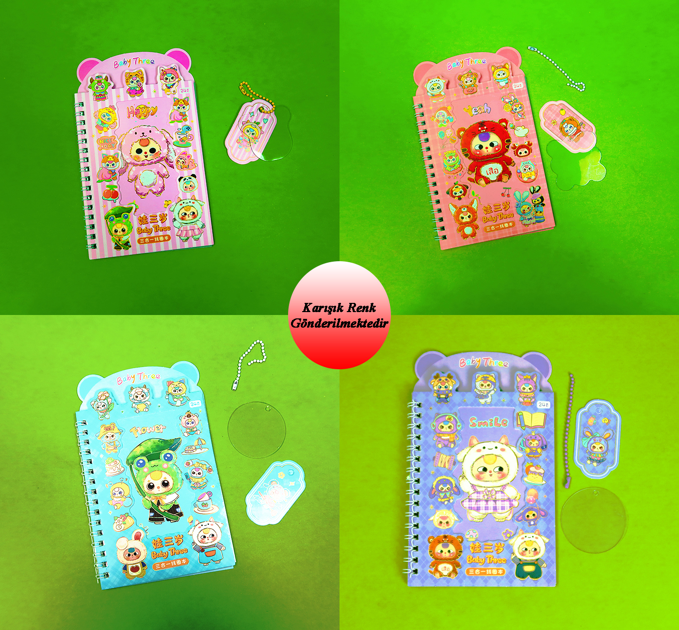 Tatlı Dostlar Sticker DeftergiftmodaBM-2128