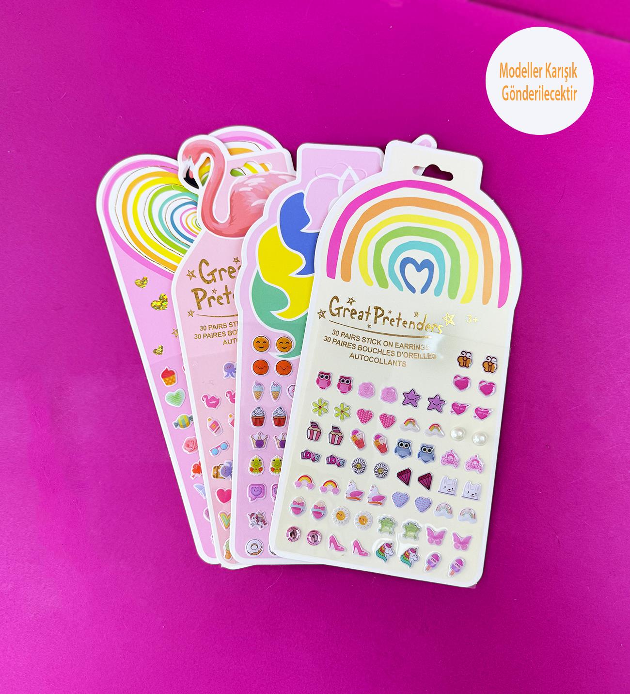 Renkli ve Eğlenceli Kabartmalı Sticker SetigiftmodaBM-1502