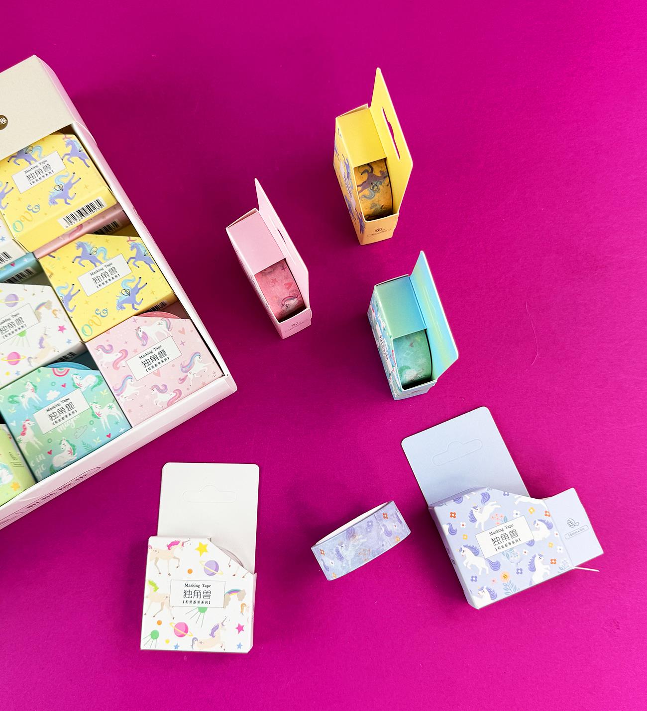 3'lü Unicorn Figürlü Kağıt Bant SetigiftmodaBM-1540