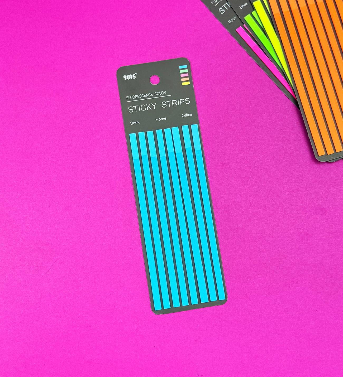 Ince Uzun Şerit Renkli Postit Kitap Ayracı Ayraç Post-itgiftmodaBM-1264