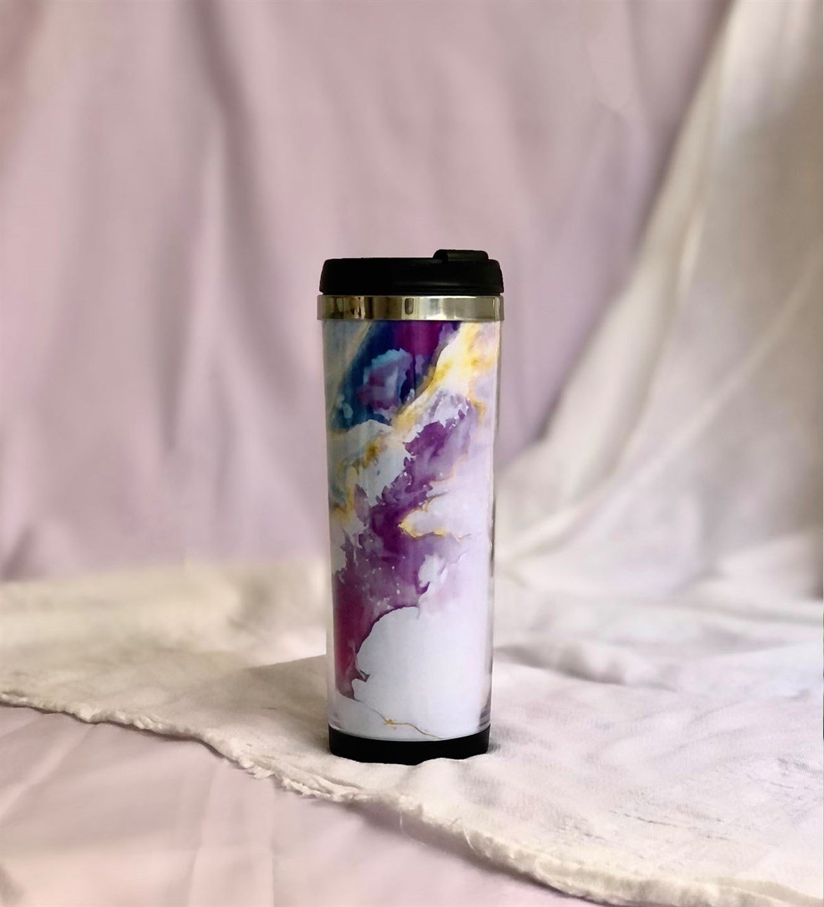 Ebruli Tasarımlı Mug BardakGiftmodaEbruli-Mug