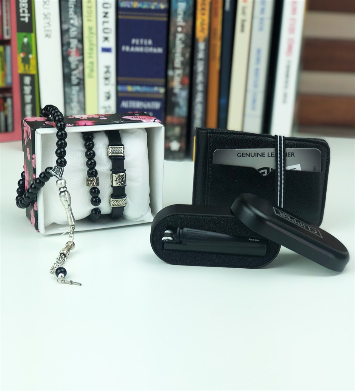 Erkeklere Özel Cüzdan SetiGiftmodaCüzdan-Seti-Kahve-Siyah