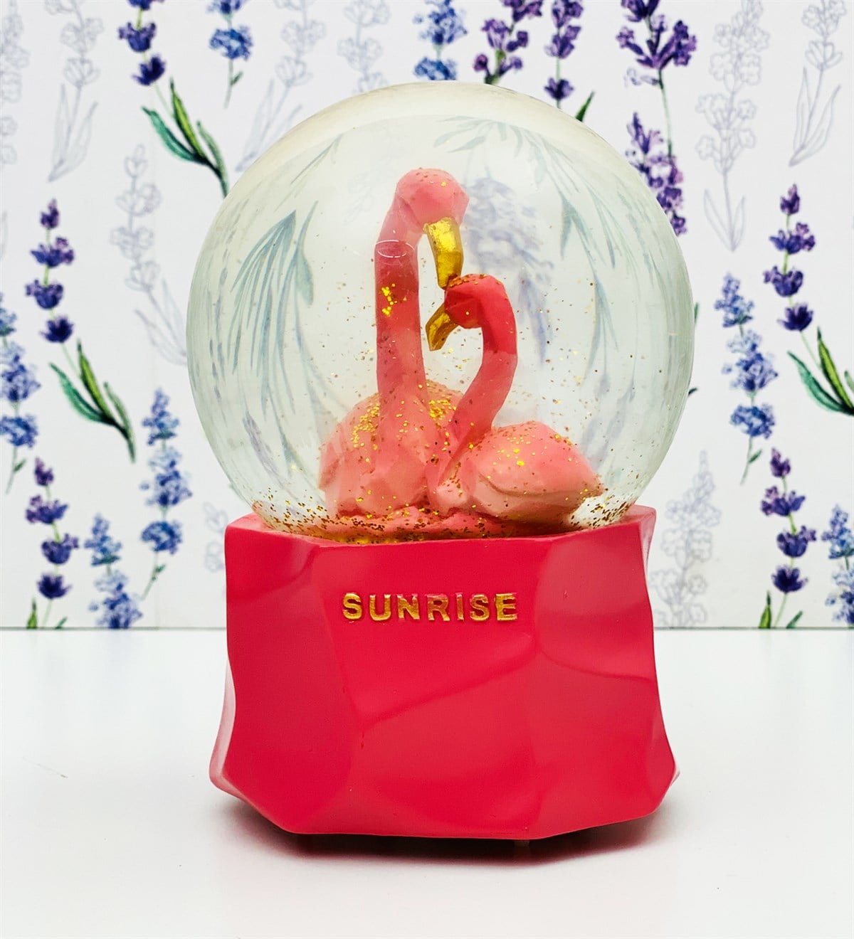 Flamingo Büyük Boy Işıklı Kar KüresiGiftmodaGM-1285AB