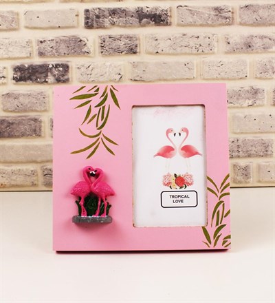 Flamingo Kapartmalı Tasarım Fotoğraf Çerçevesi