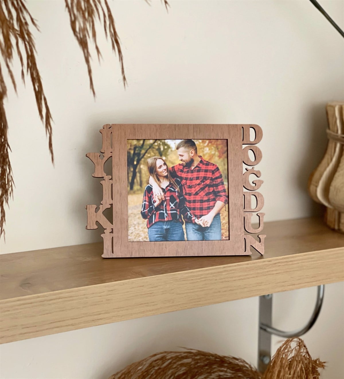 İyiki Doğdun Fotoğraf Standlı Mdf Çerçeve AhşapgiftmodaGmfc100086