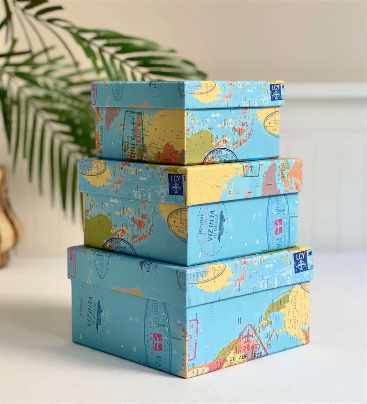 Travel Tasarımlı 3'lü KutugiftmodaGmhk10026