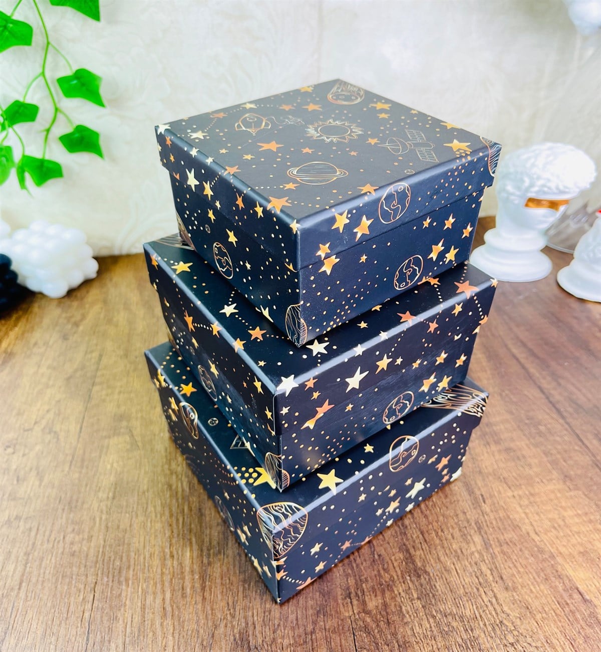 Space Roket Tasarımlı 3'lü KutugiftmodaGmhk10047