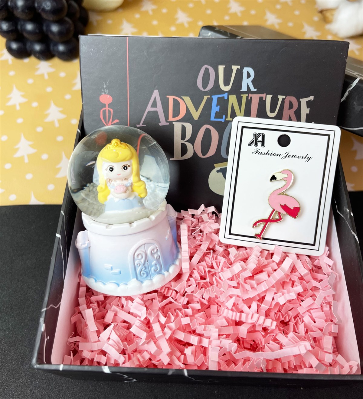 Sevimli Prenses Kar Küresi Ve Adventure Book Albüm Hediye SetigiftmodaGmhs101841