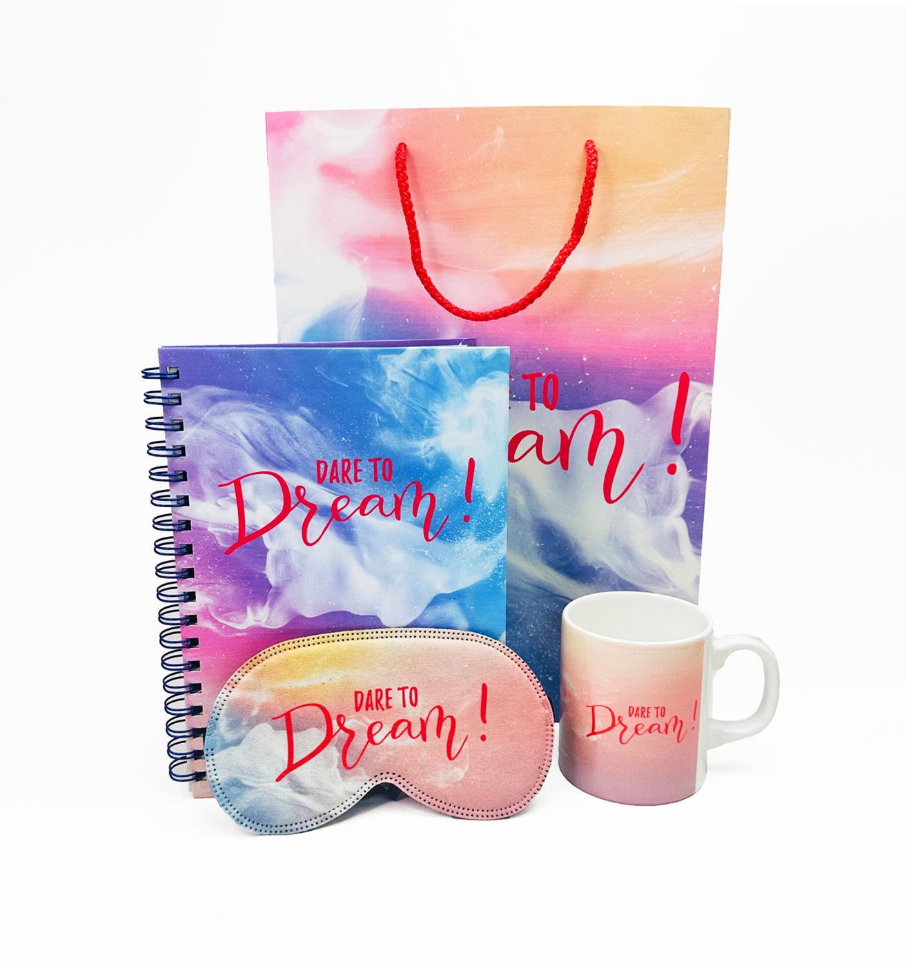 Dare To Dream Tasarımlı Karton Kutulu SetgiftmodaGmhs101977