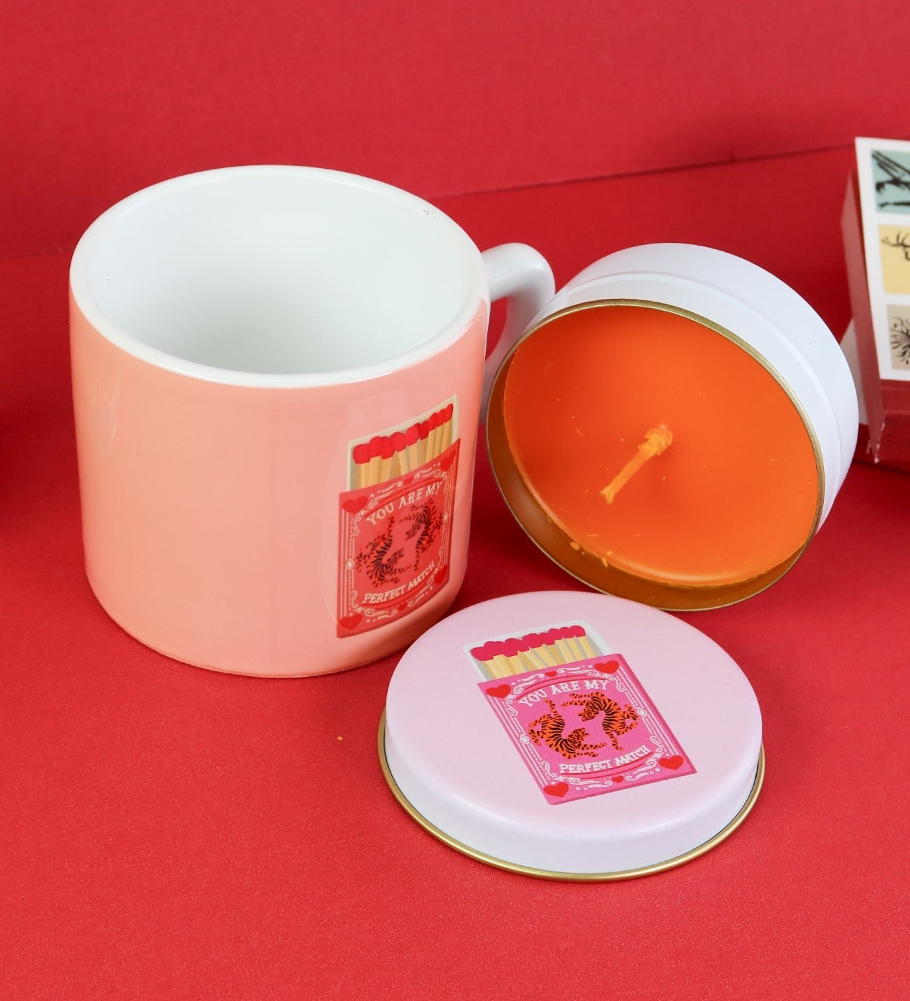 Mükemmel Uyum Kupa & Mum SetigiftmodaGmhs102081