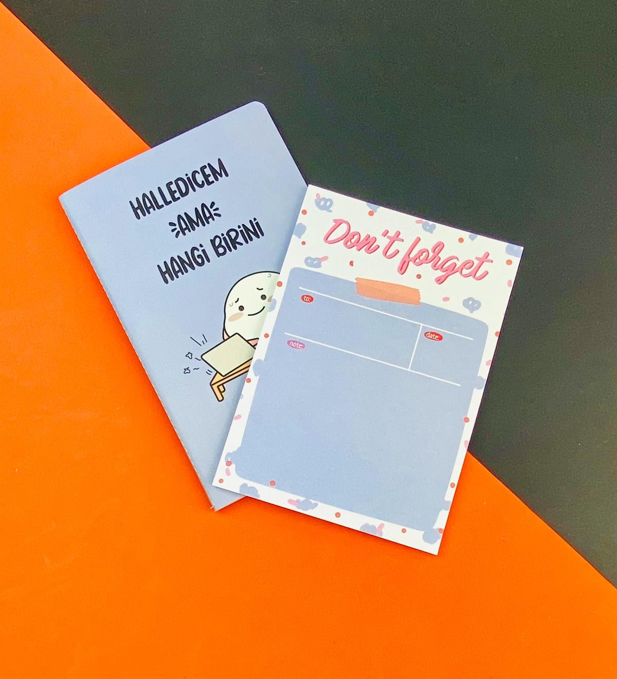 To Do List Yapılacak Listesi ve Dikişli Defter Seti Seri : 10giftmodaGmhs101944