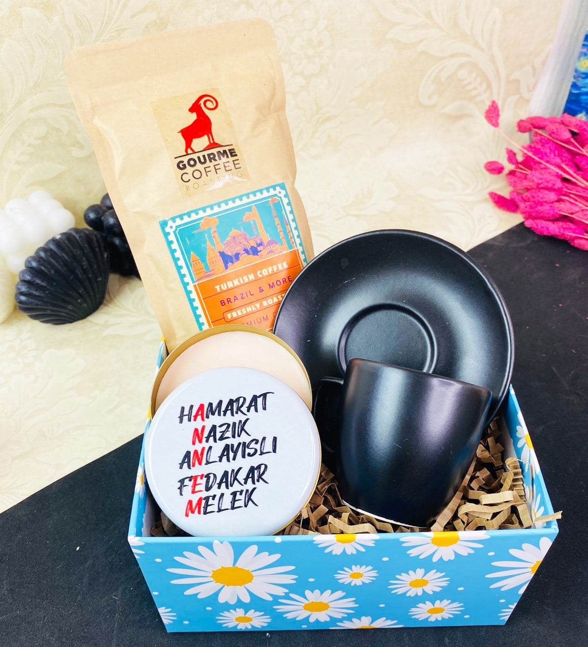 Anne Tasarımlı Siyah Türk Kahvesi SetigiftmodaGmhs101665