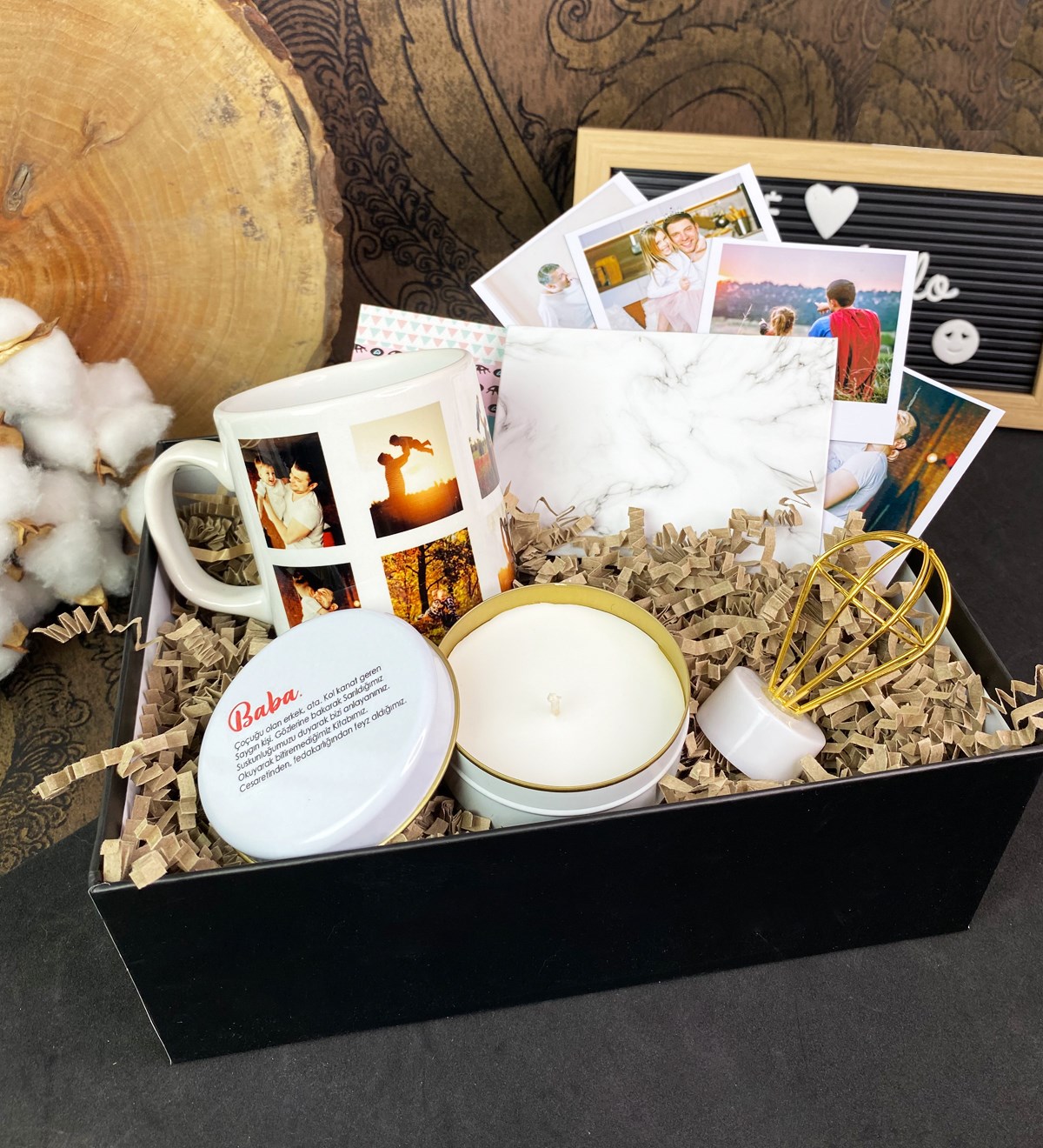 Kişiye Özel 10 Fotoğraf Kupalı Babalar Günü SetigiftmodaGmhs101704