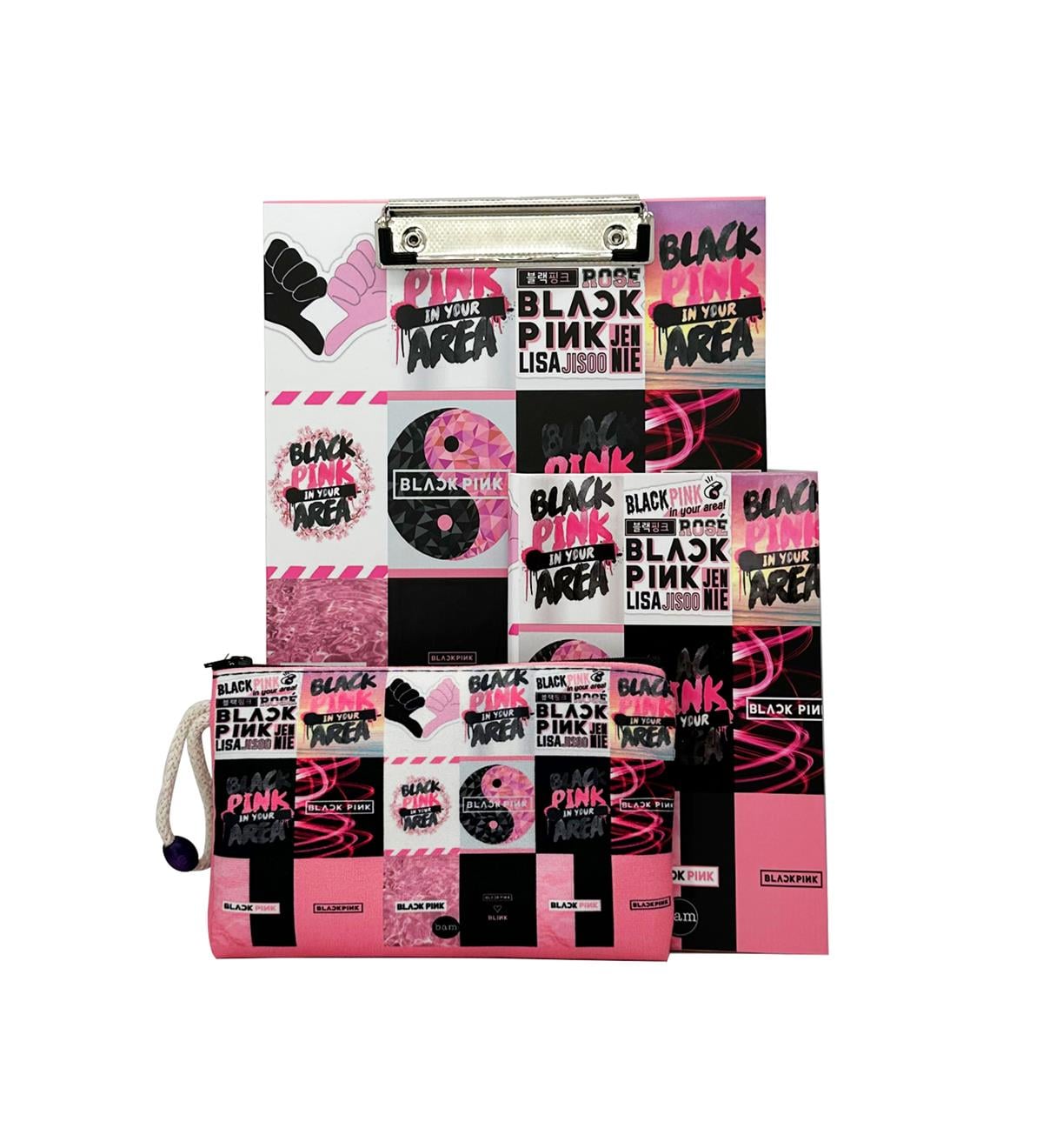 Black Pink Tasarımlı Kırtasiye SetigiftmodaGmhs101877