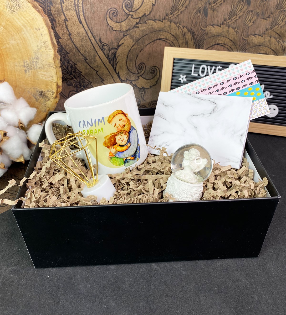 Canım Babam Tasarımlı Ve Özel Kutulu Hediye Seti giftmodaGmhs101707