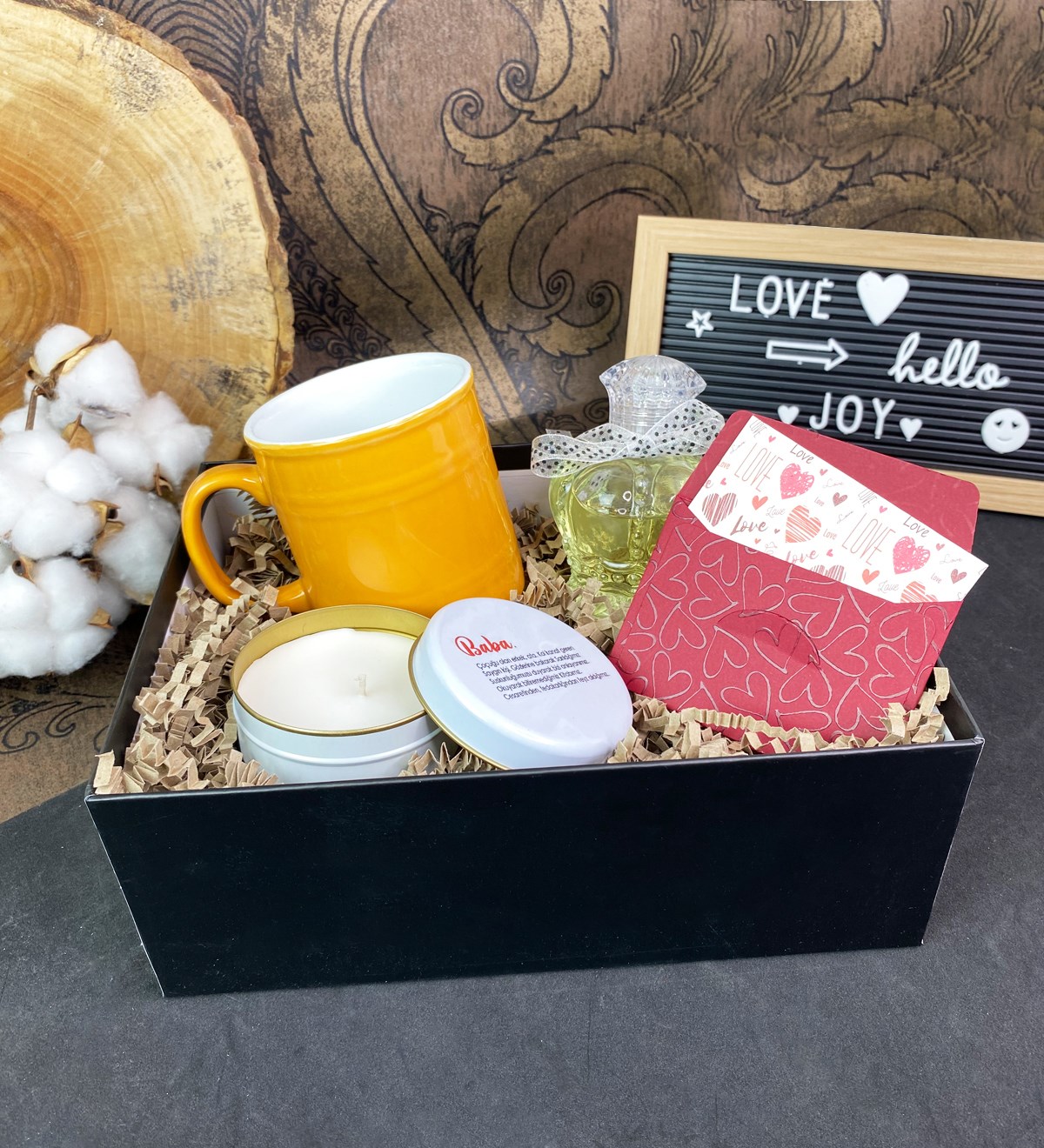 Baba Tasarımlı Kokulu Mum Ve Varil Kupalı Babalar Günü SetigiftmodaGmhs101696