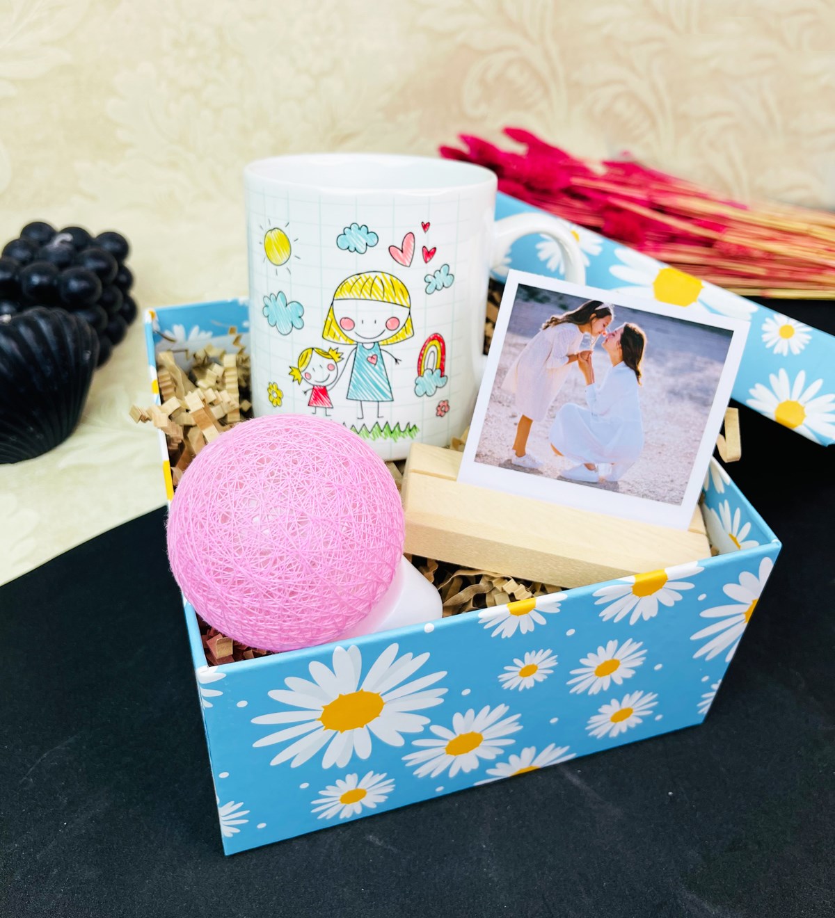 Kişiye Özel Çizgi Anne Kız Çocuk Tasarımlı Mini Hediye SetigiftmodaGmhs101620