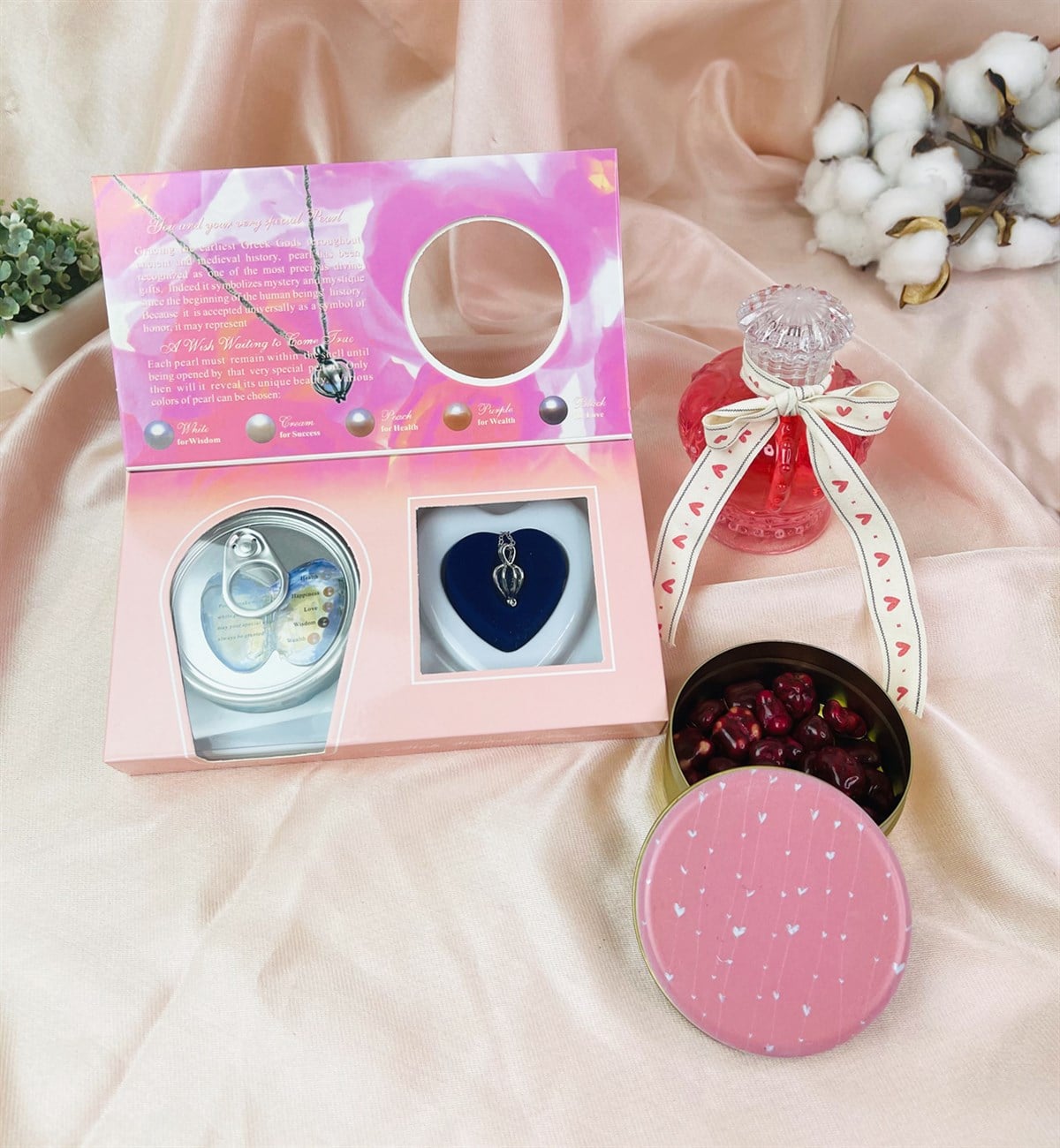 Işıltılı Kalp Tasarımlı Sevgiliye Hediye SetigiftmodaGmhs101499