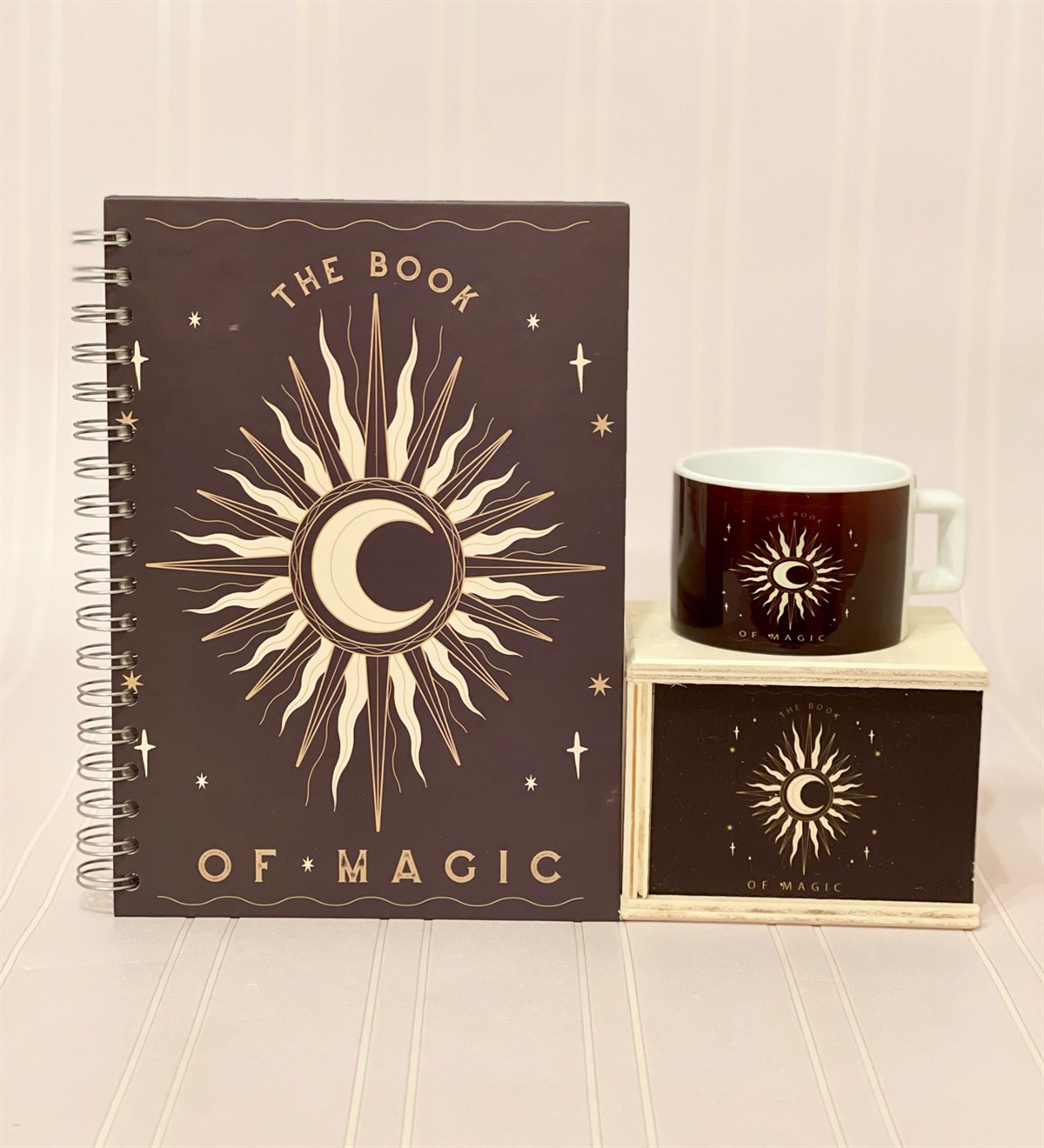 Sihir Kitabı Tasarımlı Konuşan Ajanda Ve Kutulu Kupa Hediye SetiGiftmodaGmhs100498