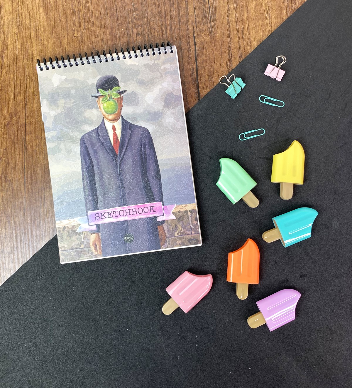 A5 Sketch Book Eskiz Defteri Ve 5'li Ayıcık Keçeli KalemgiftmodaGmhs101790-San-Of-Man