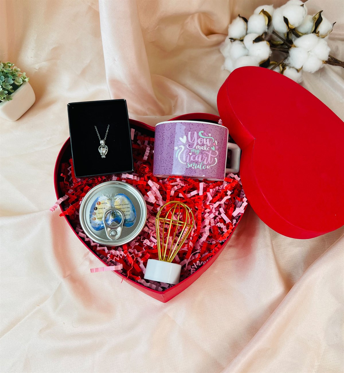 Kalbimi Gülümsetiyorsun Kupalı Sevgiliye Hediye SetigiftmodaGmhs101560