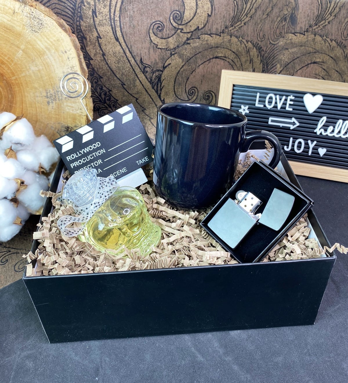 Siyah Bulut Kupalı Ve Çakmaklı Babalar Günü SetigiftmodaGmhs101703