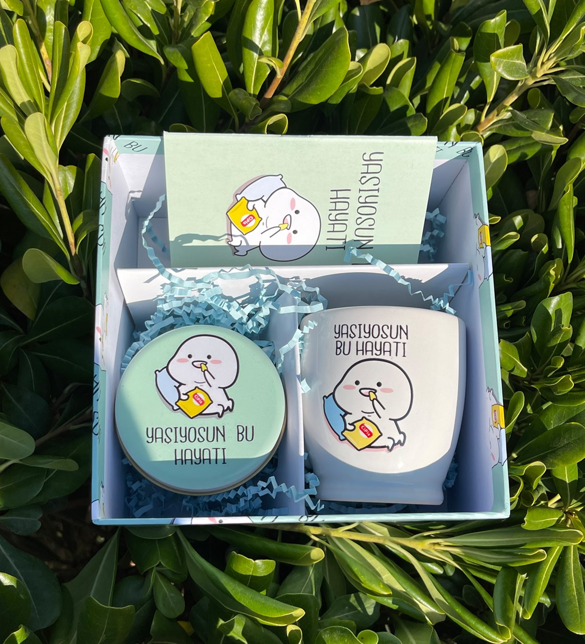 Yaşıyosun Bu Hayatı Tasarımlı Hediye SetigiftmodaGmhs101827