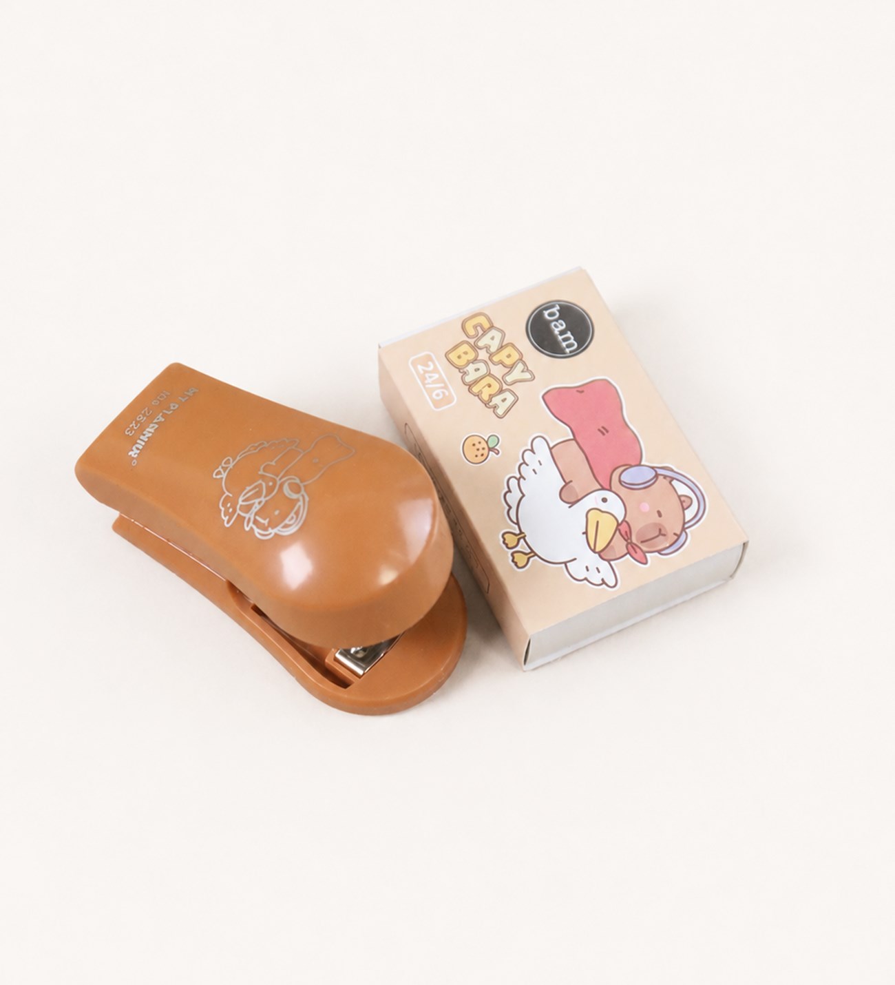 Capybara Temalı Mini Zımba ve Zımba Teli SetgiftmodaBM-2523