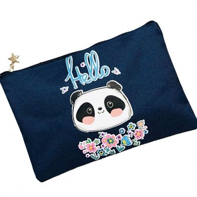 Hello Panda Kumaş Çanta