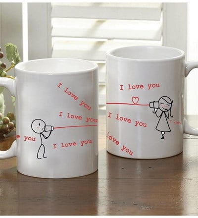I Love You Karikatür Kupa Bardak