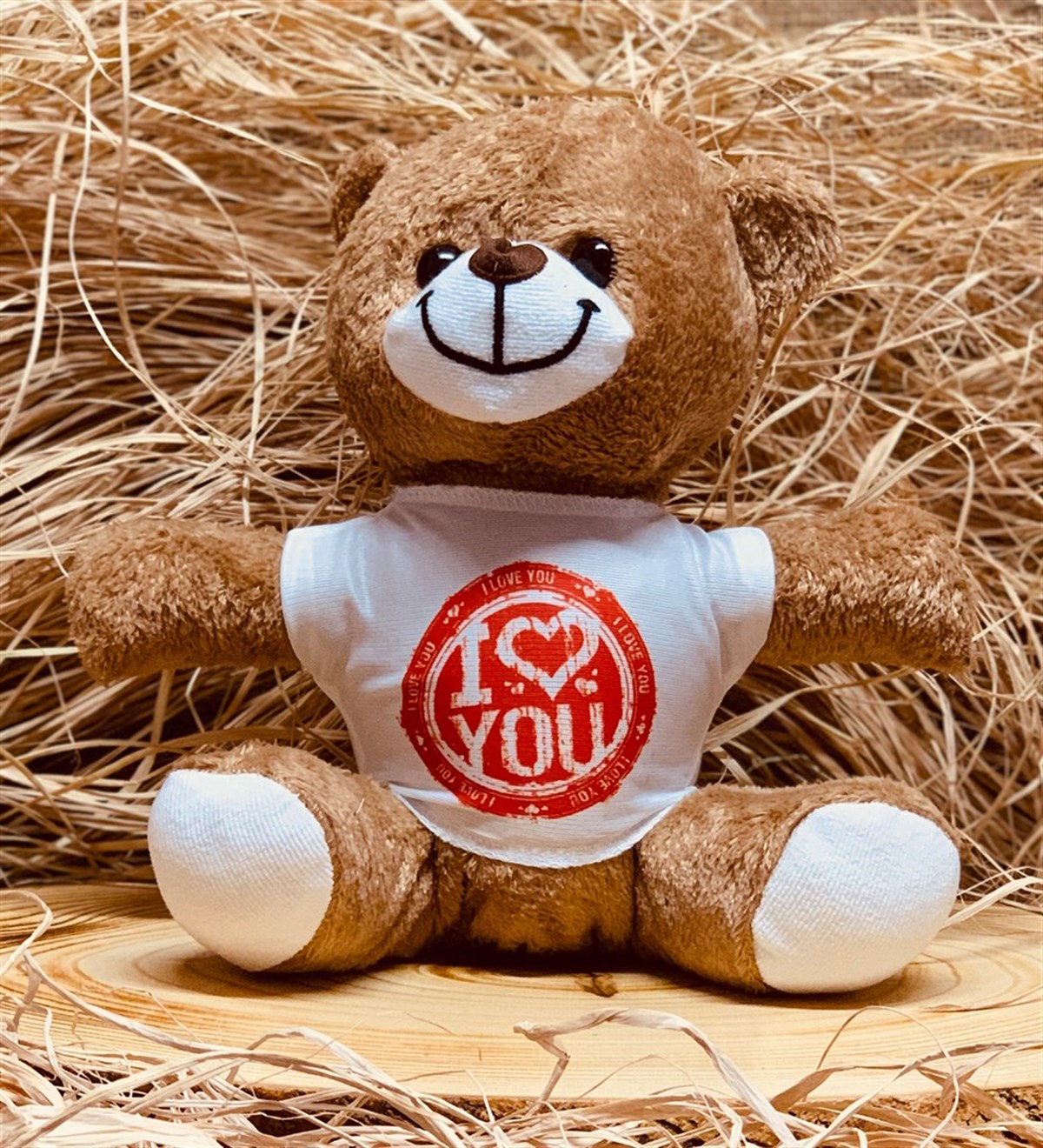 I Love You Mühürlü Tasarımlı Peluş Ayıcık Sevgiliye HediyeGiftmodai-love-you-peluş-ayıcık