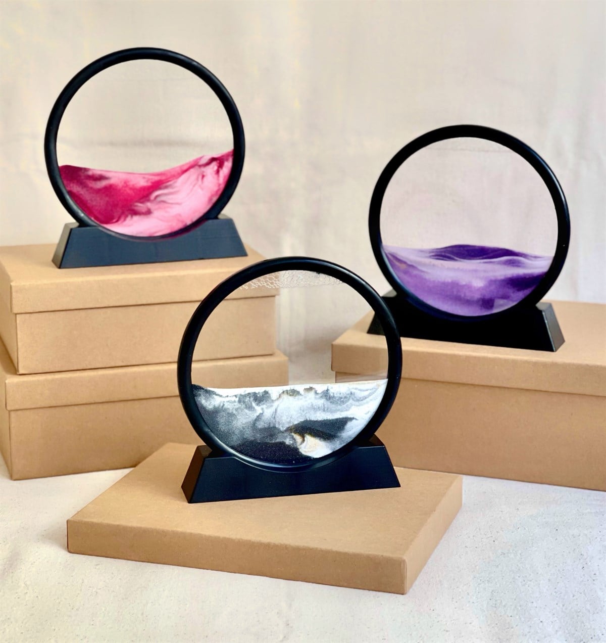 3D Hareketli Derin Deniz Manzaralı Kum Çerçeve	GiftmodaGm-4242	