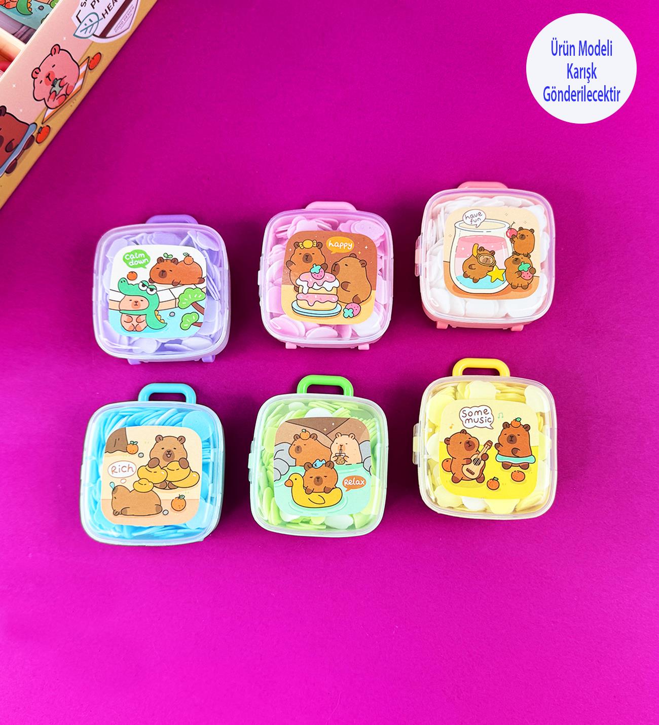 Capybara Tasarımlı Bavul Şeklinde 200 Yaprak El SabunugiftmodaBM-1487