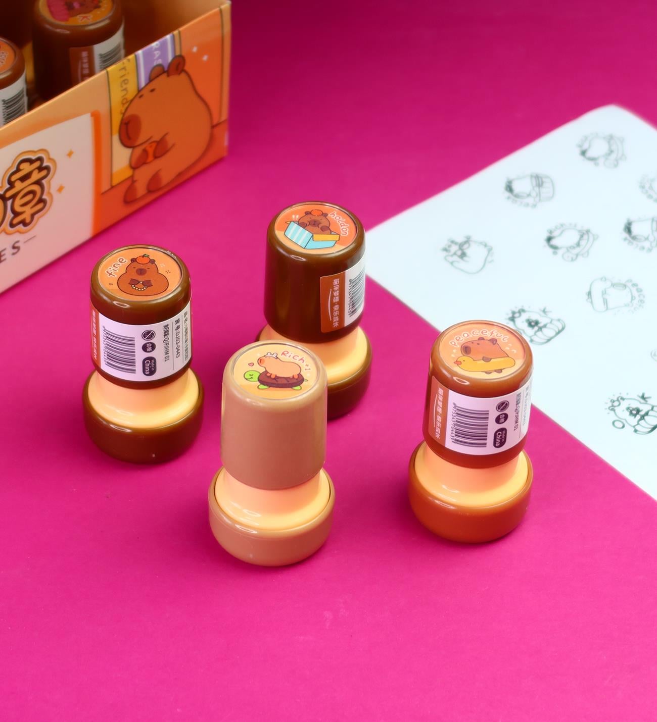 Mini Capybara Yuvarlak Mühür – Sevimli Çocuk Ödül Mühürü (1 Adet)giftmodaBM-2048	