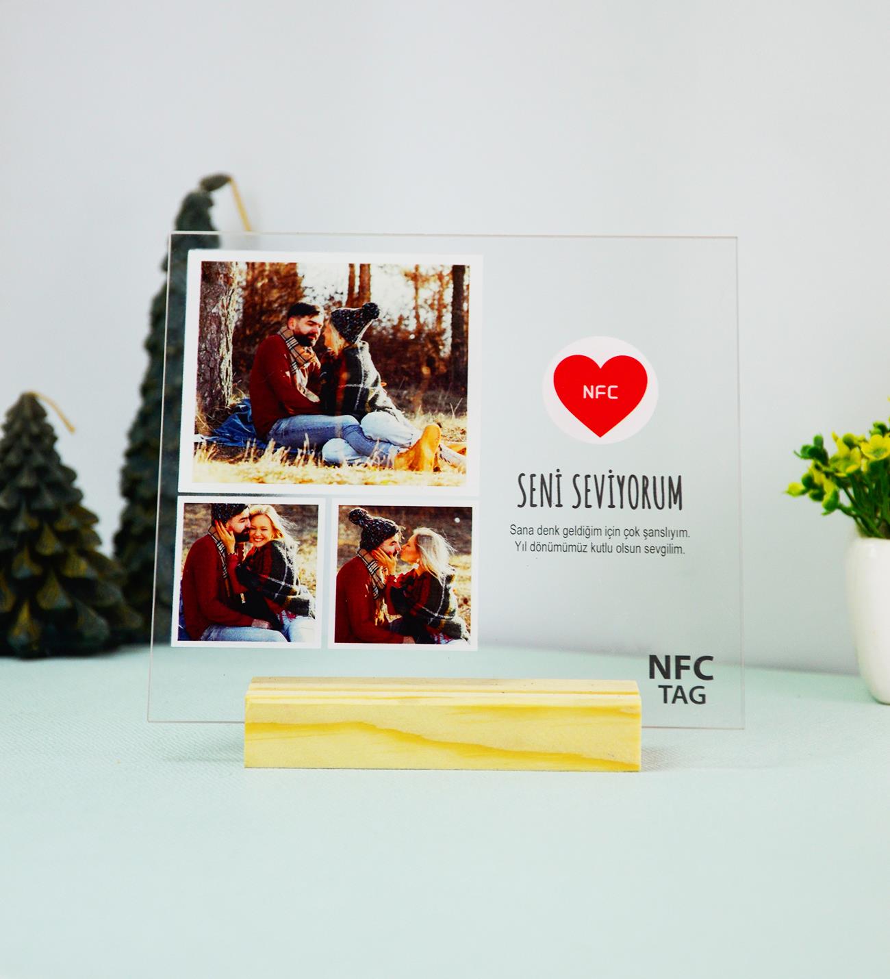 Kişiye Özel NFC Destekli Anı Çerçevesi - Özel Günler İçingiftmodaGmig000090