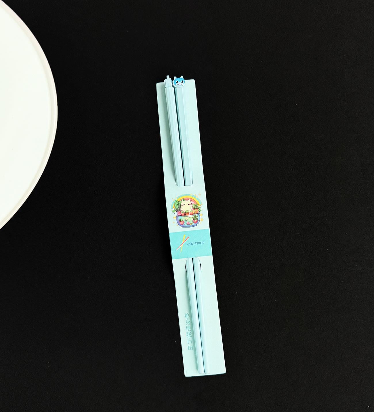 Kedi Figürlü Metal ChopstickgiftmodaBm-1632