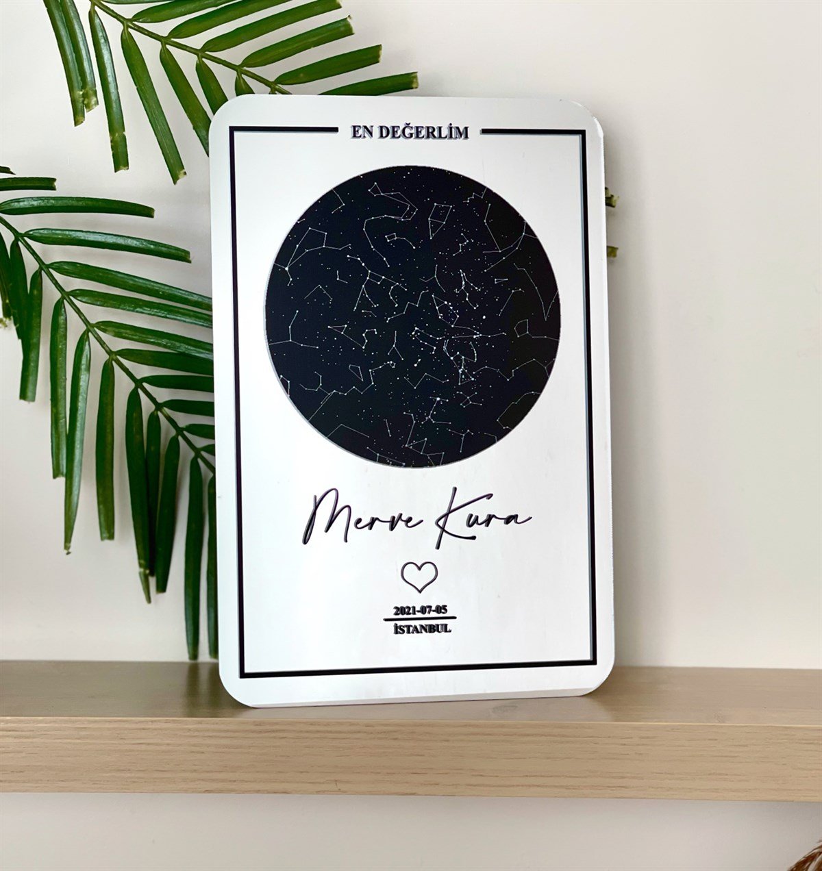 Kişiye Özel Yıldız Haritası Tasarımlı AynaGiftmodaGmig000044