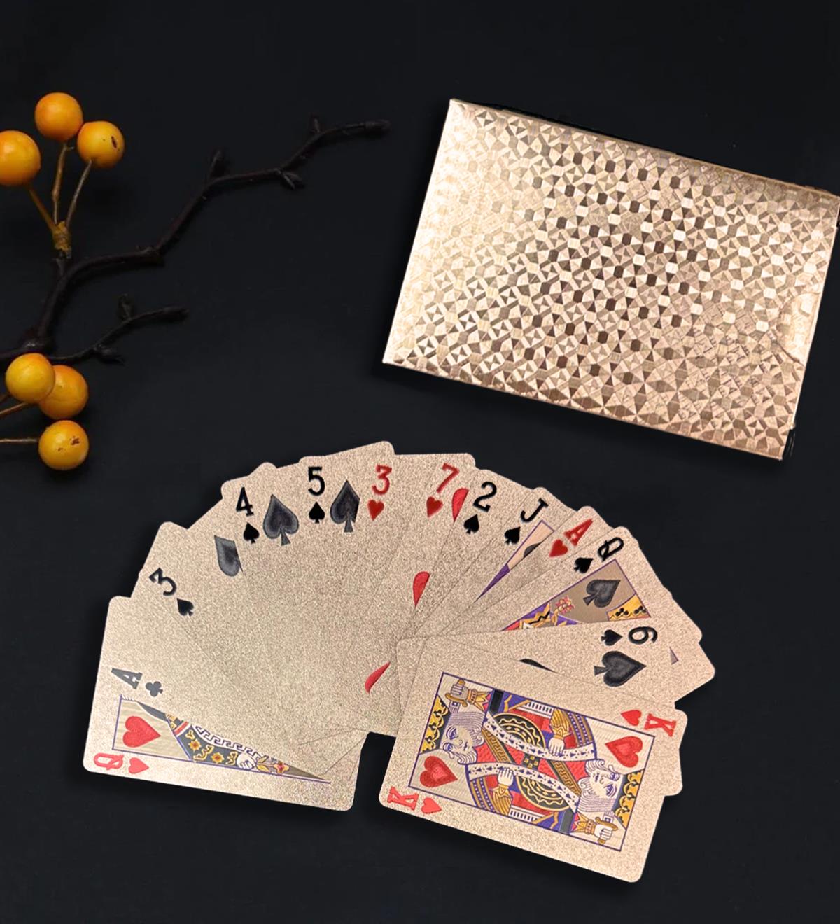 Bronz Kaplama İskambil Oyun Kartı	giftmodaBAM-104	