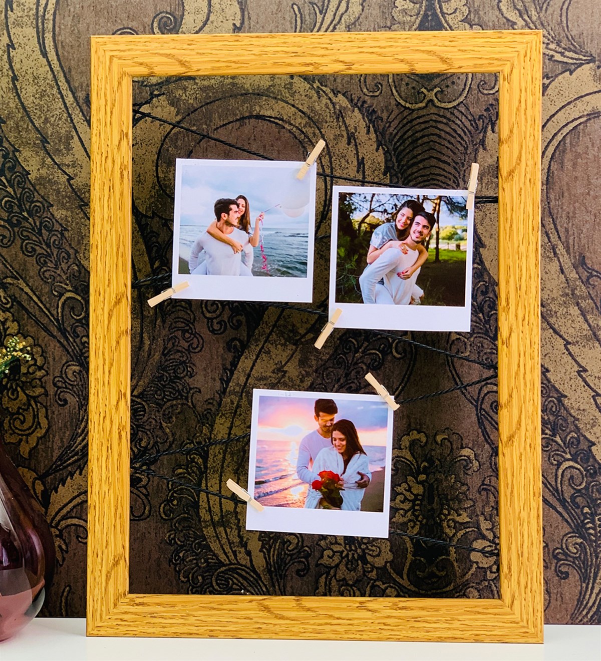 İpli Ahşap Fotoğraf ÇerçevesiGiftmodagm-2145