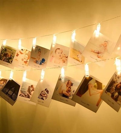 Işıklı Mandallı Fotoğraf Albümü