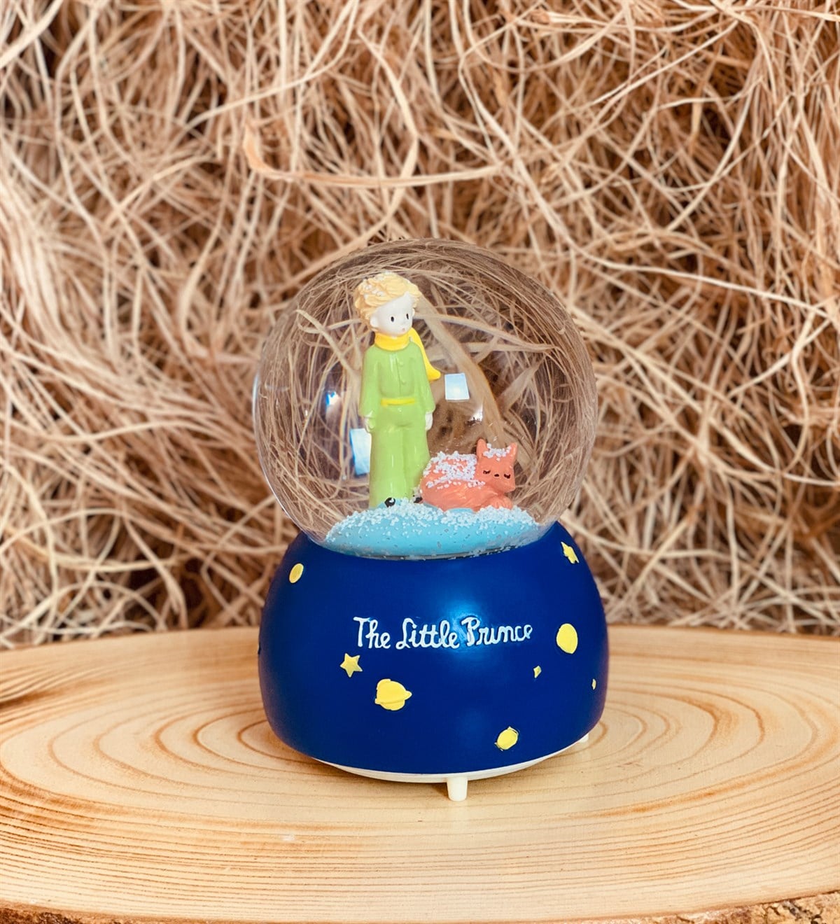 Işıklı Müzikli Kar Üflemeli Büyük Boy Küçük Prens Kar Küresi Little PrinceGiftmodagg-0002-b