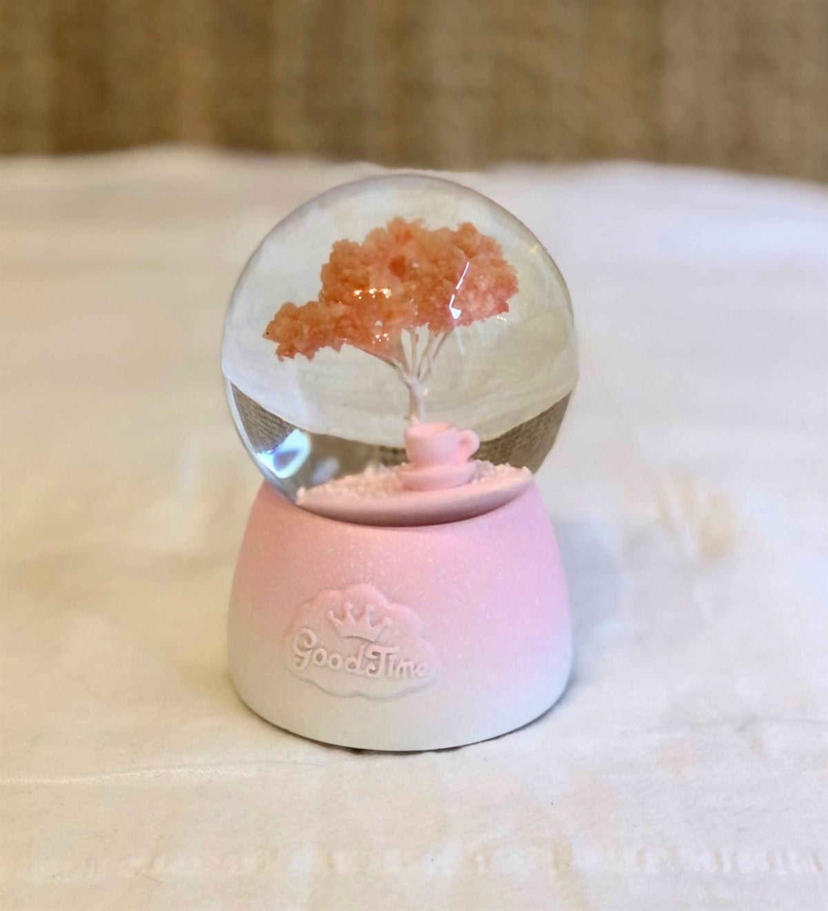 Japon Mistik Ağacı Orta Boy Işıklı Kar KüresiGiftmodaGm-4103-P